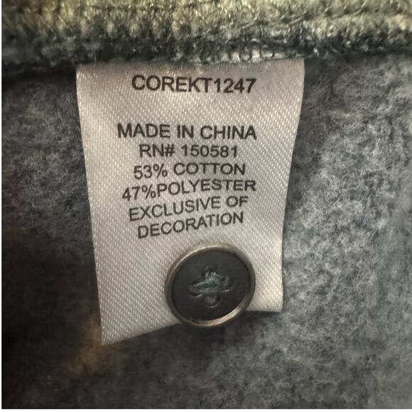 Flag & Anthem Henley Hoodie Size Small NWT Blue Pullover Hooded Long Sleeve - Picture 8 of 8